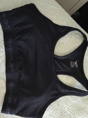 Reebok Black Racerback Performance Sports Bra